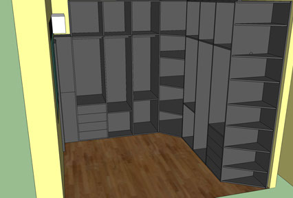 Vestidor completo vista 1